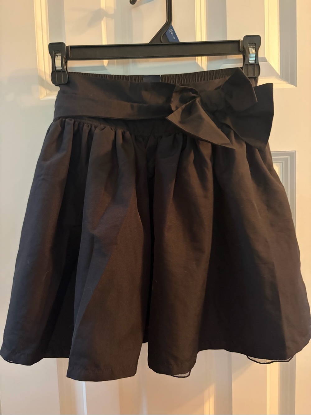 GAP Black Bow-Detail satin  tulle Skirt 7/8